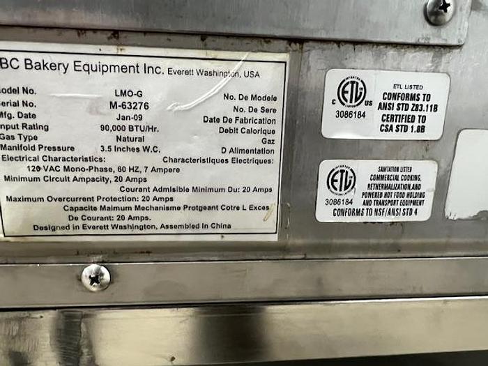 Used LBC Rotary Rack Oven with Stand - Model LMO-G - Nat. Gas