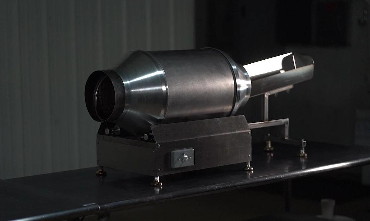 Used Countertop Donut Sugar Tumbler with Conveyor- Links Inline With Belshaw Mark II