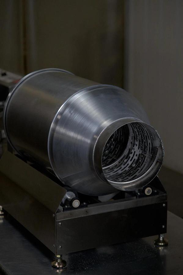 Used Countertop Donut Sugar Tumbler with Conveyor- Links Inline With Belshaw Mark II