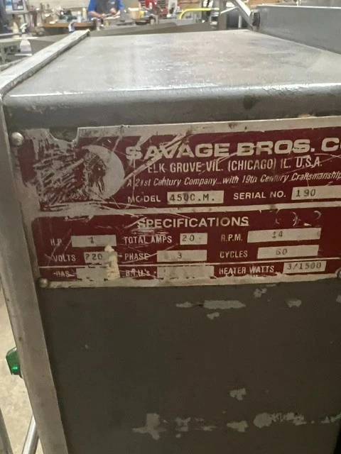 Refurbished Savage Bros. Chocolate Melter / Temperer - 450# - Model 450C.M.