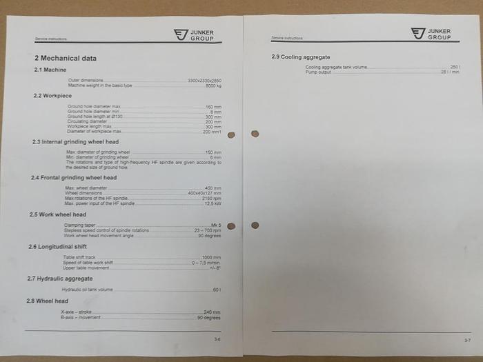 Brugt BRUGT CNC RUNDSLIBER & INDVENDIG SLIBER, JUNKER, MODEL BUAJ 32 CNC