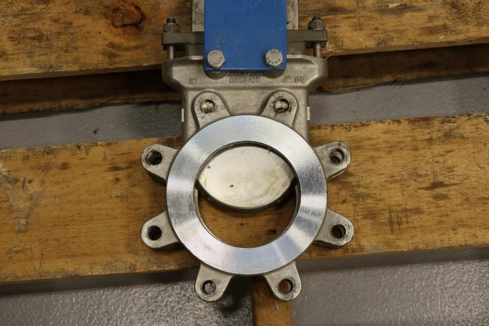 Used Orbinox 4" Air Operated Knife Gate Valve #44237
