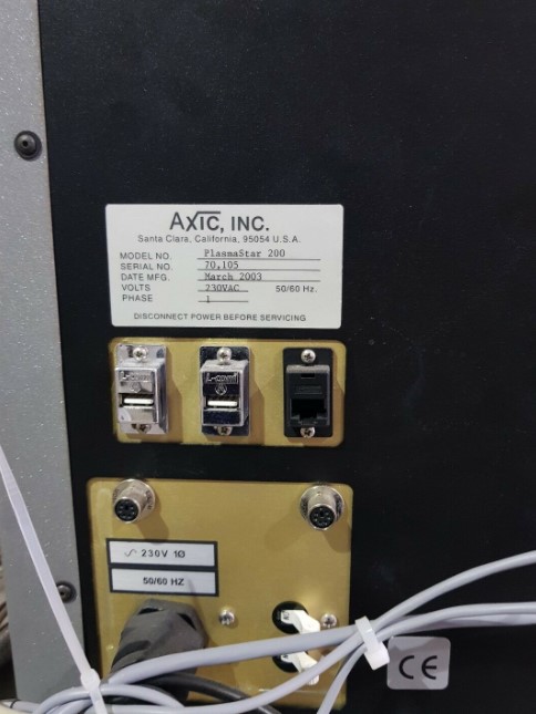 Used Axic PLASMASTAR 200 Etcher / Asher