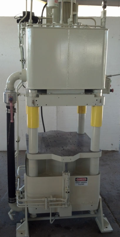 Used 120 Ton Fisher / Precision Model AJF-7 4-Post Hyd. Press; Up Acting Type; Mfg. 2004; S/N 18181-8;