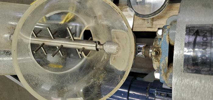 Used 4 QUART P-K TWIN SHELL BLENDER - LUCITE - PIN BAR