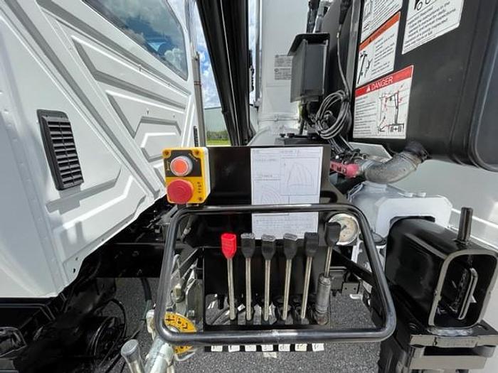 Used PM 12023 11,905 lbs Knuckle Boom on 2013 International 4300 Reg Cab Flatbed Truck - C83944