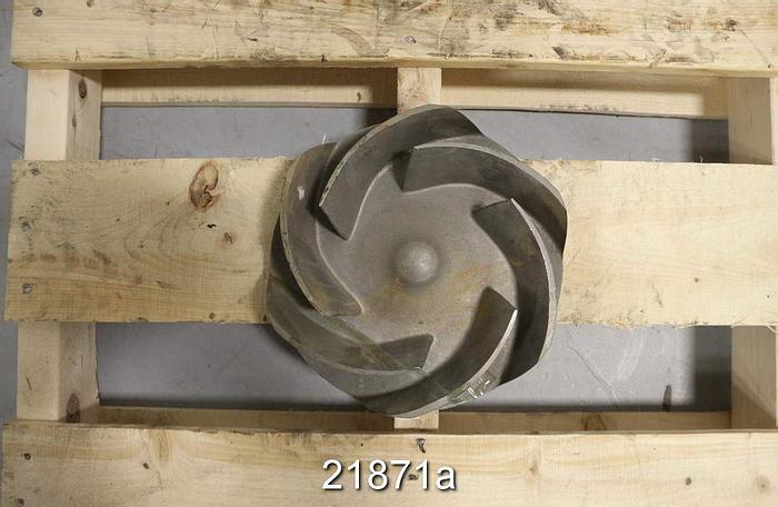 Used Goulds 3196 Impeller, 9.25", 6-Vane, Casting No.: 54612 (For 4x6x13 Pump) #21871