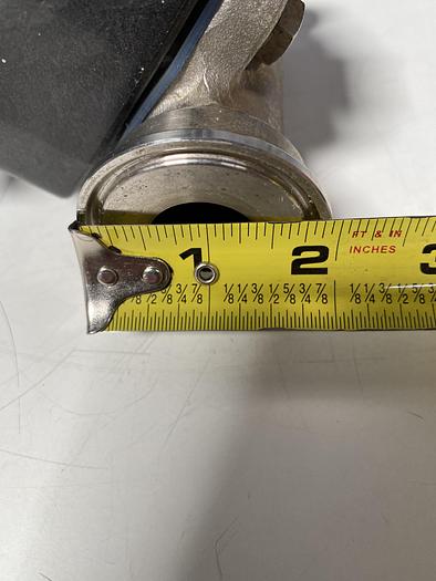 Used ITT Pure-Flo  316L Stainless Steel CWP150 Diaphragm Valve w/ 1" Sanitary Fittings