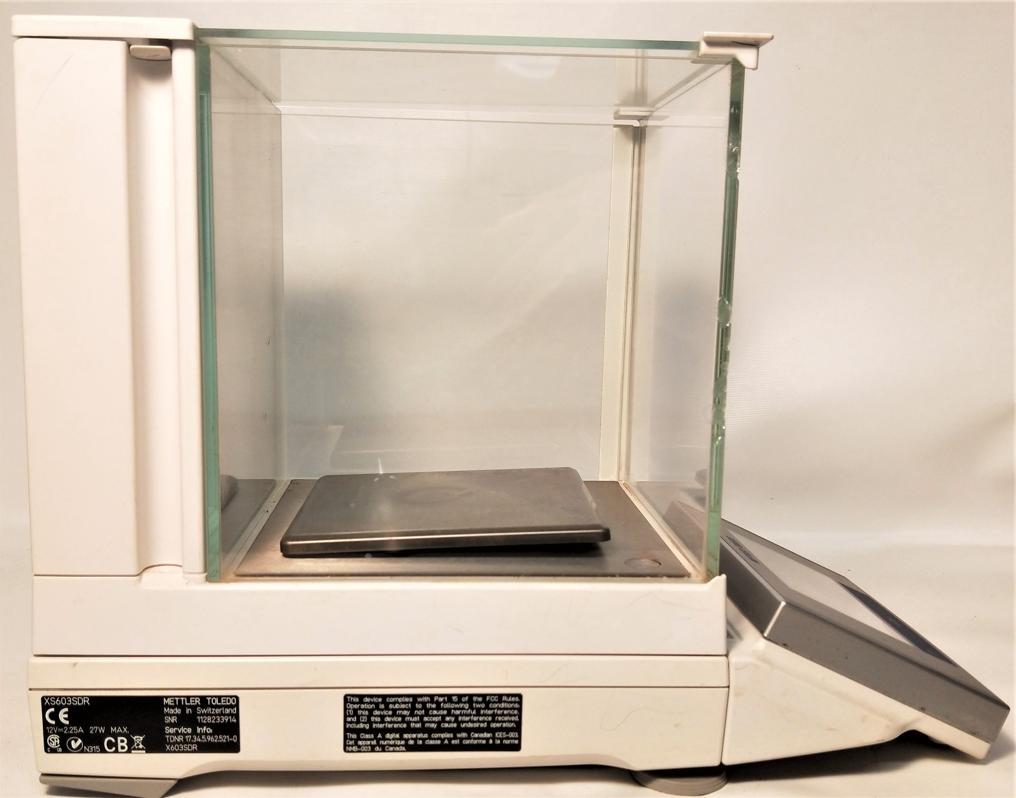 Used Mettler Toledo XS603SDR Delta-Range Analytical Balance (120g x 0.0001g / 610g x 0.001g)