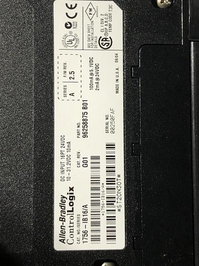 Used Allen-Bradley 1756-IB16 /A ControlLogix Input Module(E2)