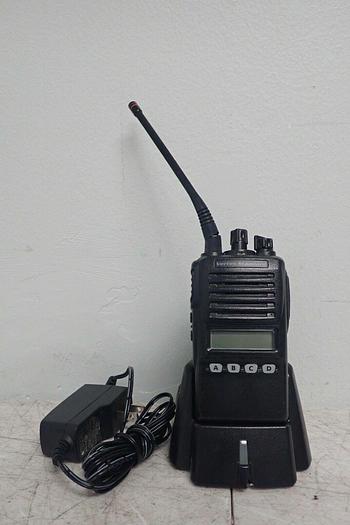 Used Vertex Standard VX-354-G7-5 UHF Two-Way Radio w/ Charger & AC Adapter 788026126651