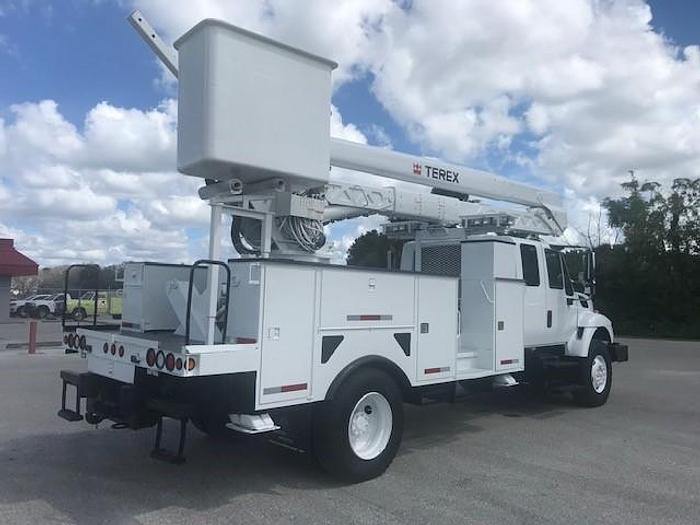 Used HiRanger TCX-55 60ft Bucket Boom on 2008 International 7300 60ft Extended Cab Utility Truck - C54796