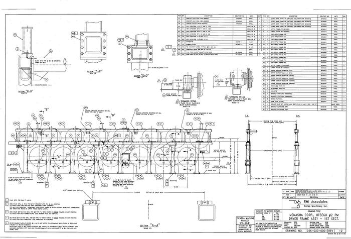 Used PAPER MACHINE COMPONENTS #24674
