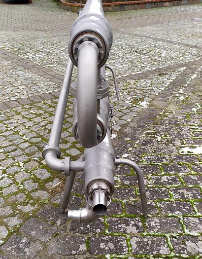 Used Pasteryzator rurowy( rura w rurze) trzy sekcyjny, nierdzewny - produkcji niemieckiej