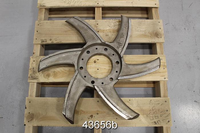 Used Impco-Escher Wyss F-1 Horizontal Pressure Screen 6-Vane Rotor #43656