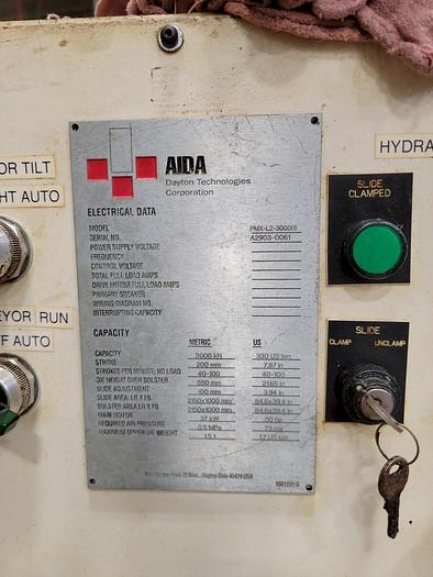 Used 2003 AIDA PMX-L2-3000(1)-215-100