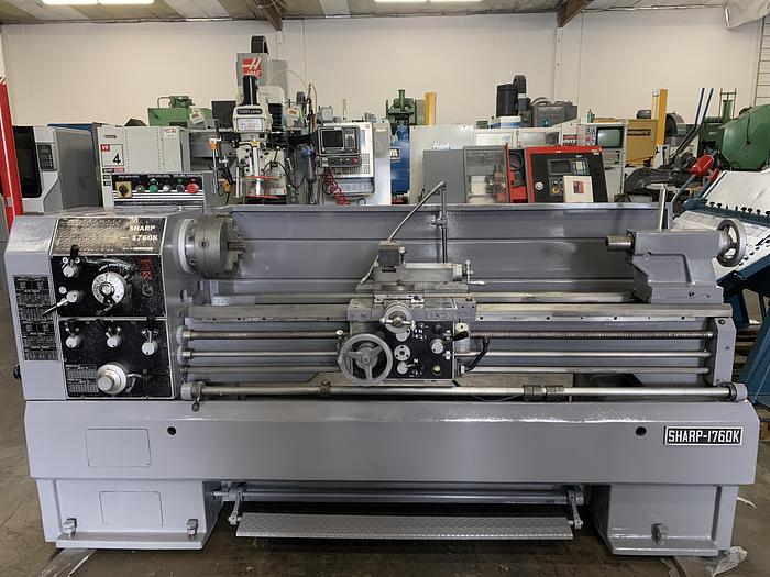 Used SHARP 17"/26" X 60" CC GAP BED ENGINE LATHE