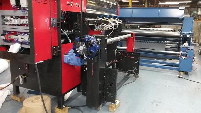 Used 60" ROSENTHAL DUPLEX SLITTER REWINDER 18" REWIND DIAMETERS MFG. 2016