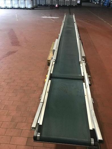 Gebraucht TRANSNORM Gurtförderer, Steigförderer, Förderband 7,1 Meter 1100