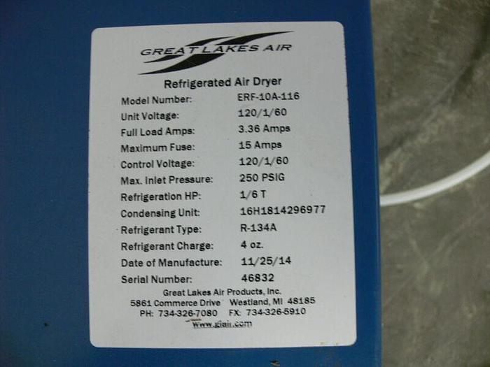 Used Proluxe DPCD120 Clean-Air Compressor w/ Refrigerated Air Dryer