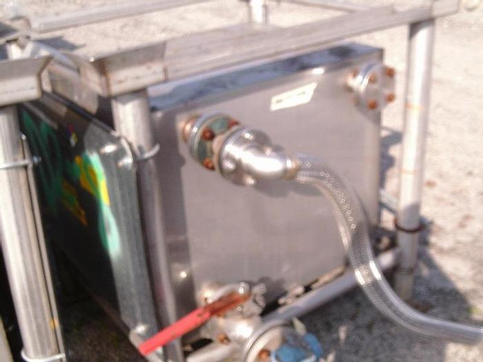 Used Used TranStore approximately 150 gallon stainless steel portable liquid tote