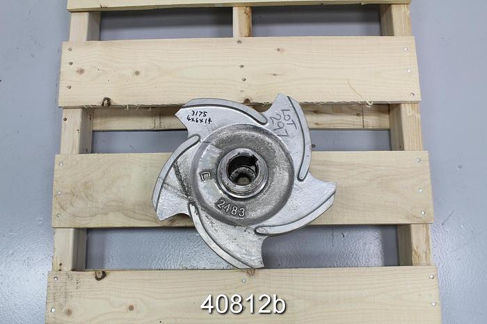 Used Goulds 3175 4x6x14 5-Vane, 12" SS Impeller #40812