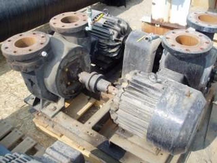 Used Pump, Centrif., 15 HP, C/st, 5" In/out (4) #S734497