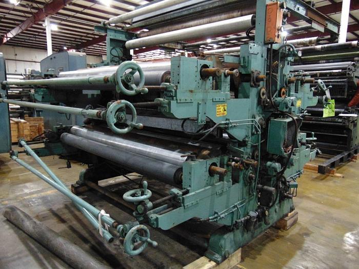 Used 87" WOLVERINE FOUR COLOR FLEXO PRINTING PRESS SECTION