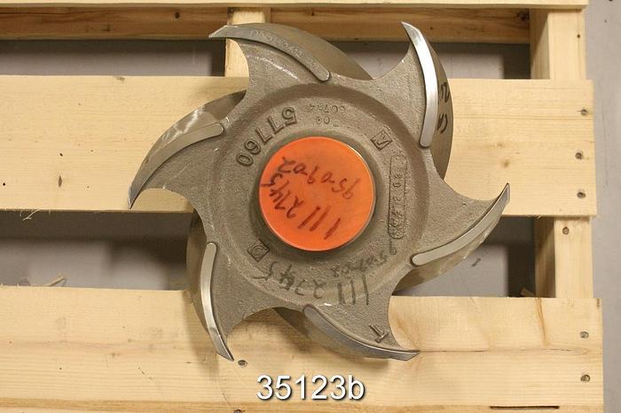 Unused Goulds 3175 Pump Impeller, 8x10x14, 6 Vane, 14" Diameter #35123