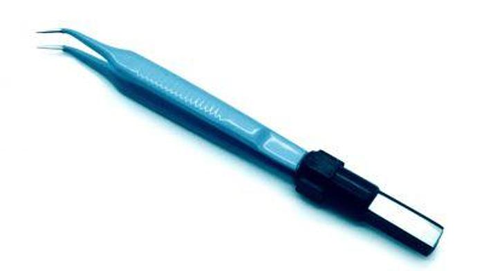Used Forceps Diathermy Bipolar Angled Fine Tip 101mm