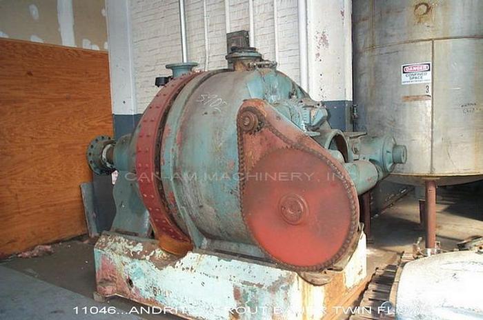 Refurbished Sprout Waldron R42EMAII Twin Flow Refiner, 42", Electro-Mechanically Actuated, Recently Rebuilt, With Guards, Coupling, Pedestal Controls #11046