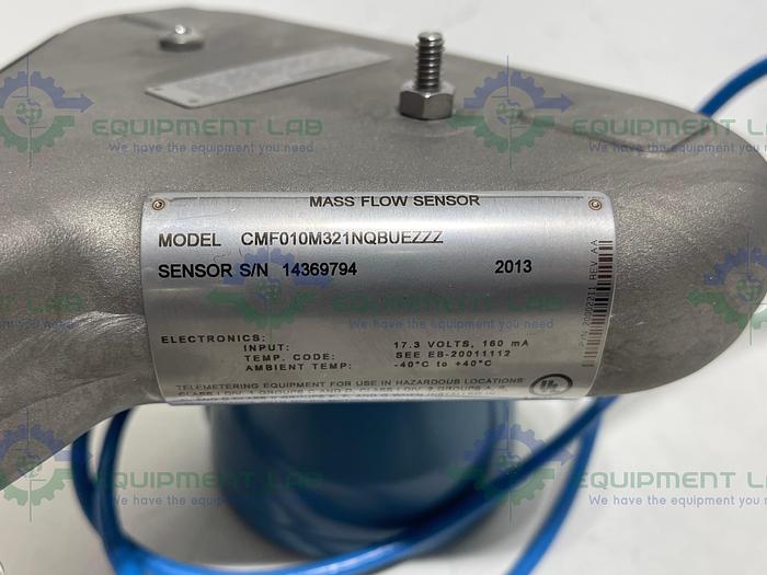 Used Micro Motion  CMF010 Mass Flow Sensor 1/2" Sanitary Fitting w/ 1700R12 Transmitter