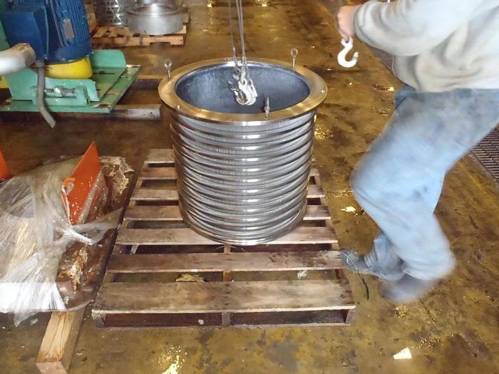 Used Black Clawson 24P Pressure Screen, .025" Slotted Basket #35252