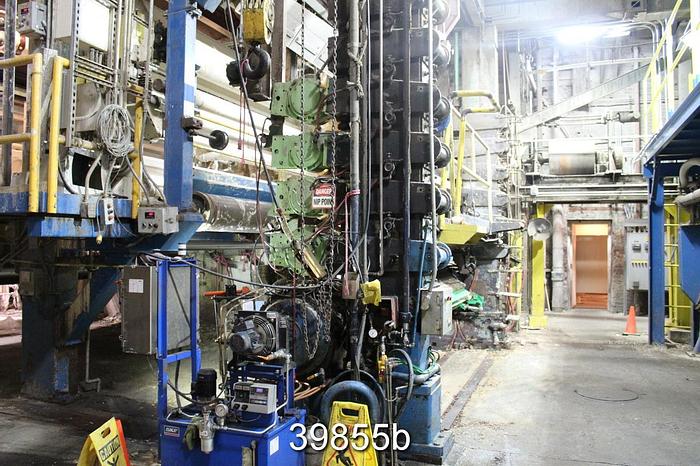 Used Black Clawson 5-Roll Open Stack Calender, 156" #39855