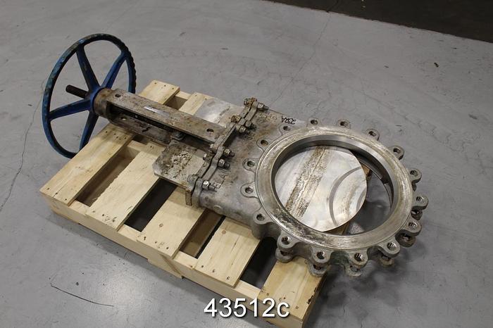 Used Velan 16" Hand Operated Knife Gate Valve #43512