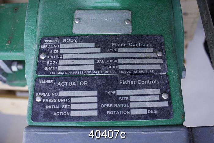 Used Fisher V150 6" Vee Ball Valve #40407