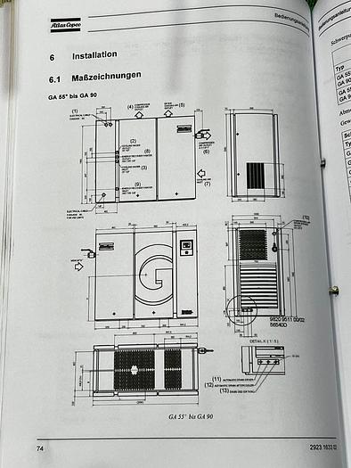 Gebraucht Schraubenkompressor ATLAS COPCO GA75 PLUS