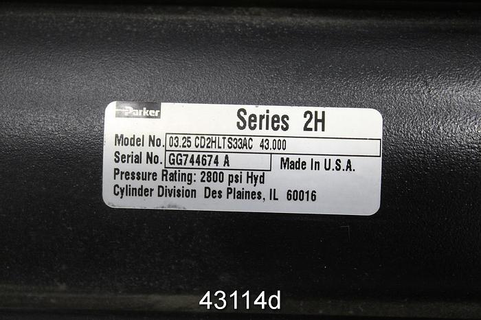 Unused Parker 3.25CD-2H Hydraulic Cylinder #43114