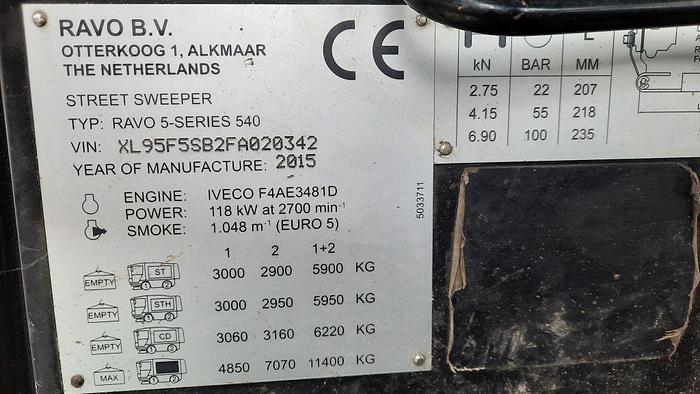 Used 2015 Ravo 540 ST