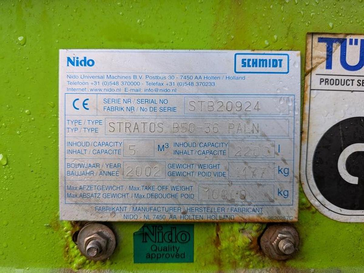 Used 2002 Nido Stratos B50-36 PALN