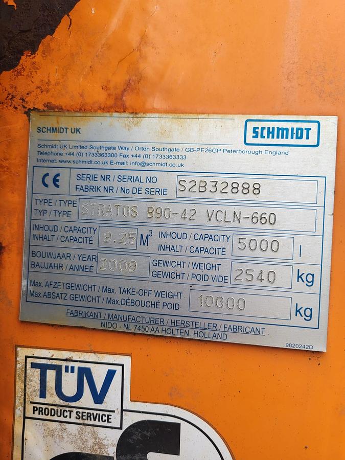 Used 2009 MAN TGM 26.330, Schmidt Stratos B90-42 VCLN, Schmidt SNK34