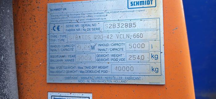 Gebruikt 2009 MAN TGM 26.330, Schmidt Stratos B90-42 VCLN, Schmidt SNK34