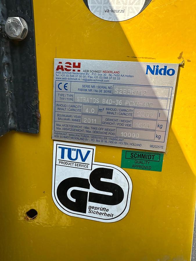 Used 2011 Nido Stratos B40-36 PCXN-490
