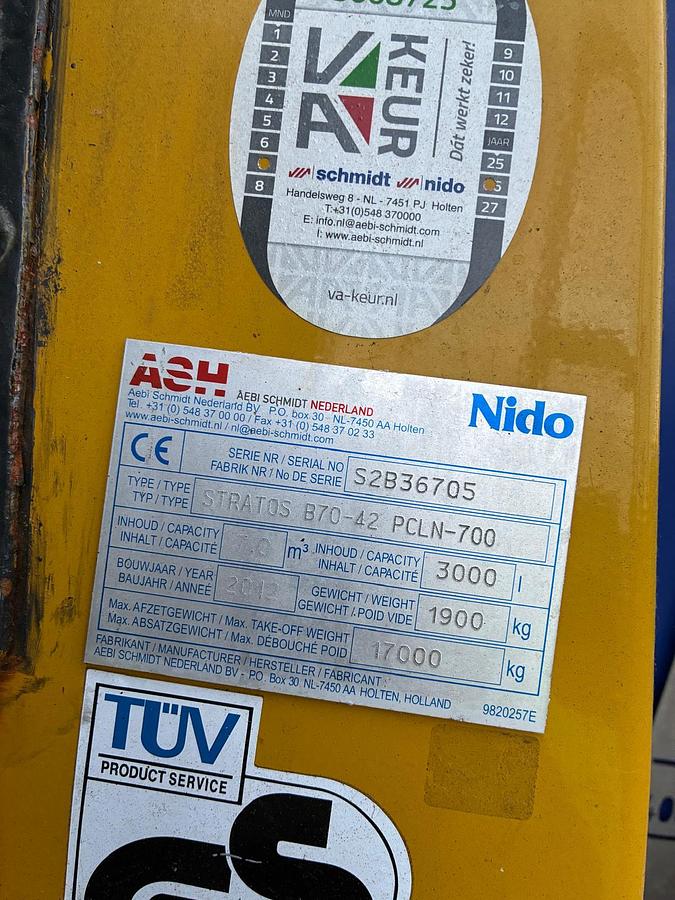 Used 2012 Nido Stratos B70-42 PCLN-700
