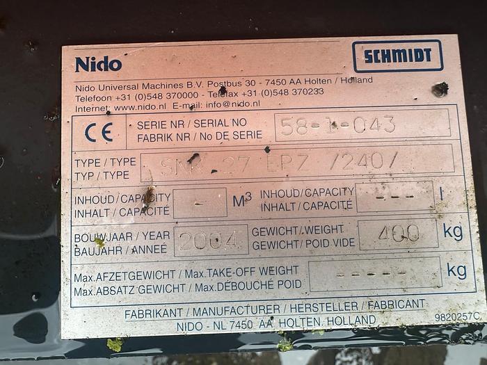 Gebruikt 2012 Nido SNK27 EPZ