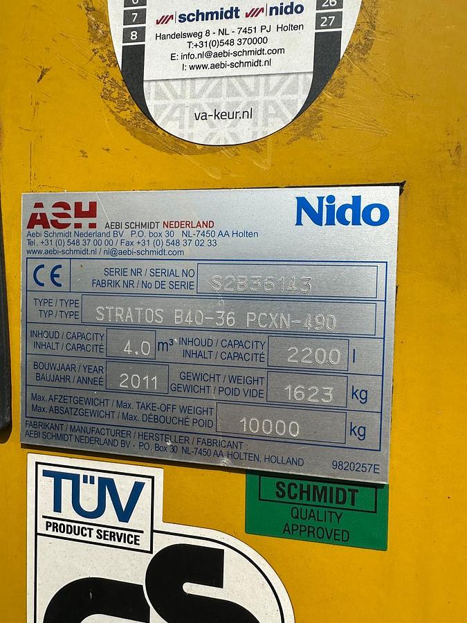 Used 2011 Nido Stratos B40-36 PCXN-490