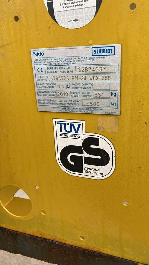 Used 2010 Nido Stratos B11-24 WCX-350