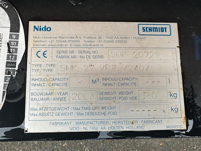 Gebruikt 2004 Nido SNK27 VPZ