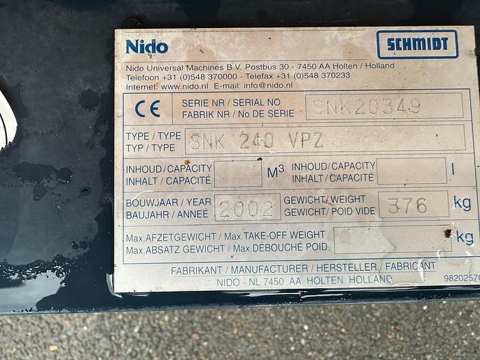 Gebruikt 2002 Nido SNK 240 VPZ