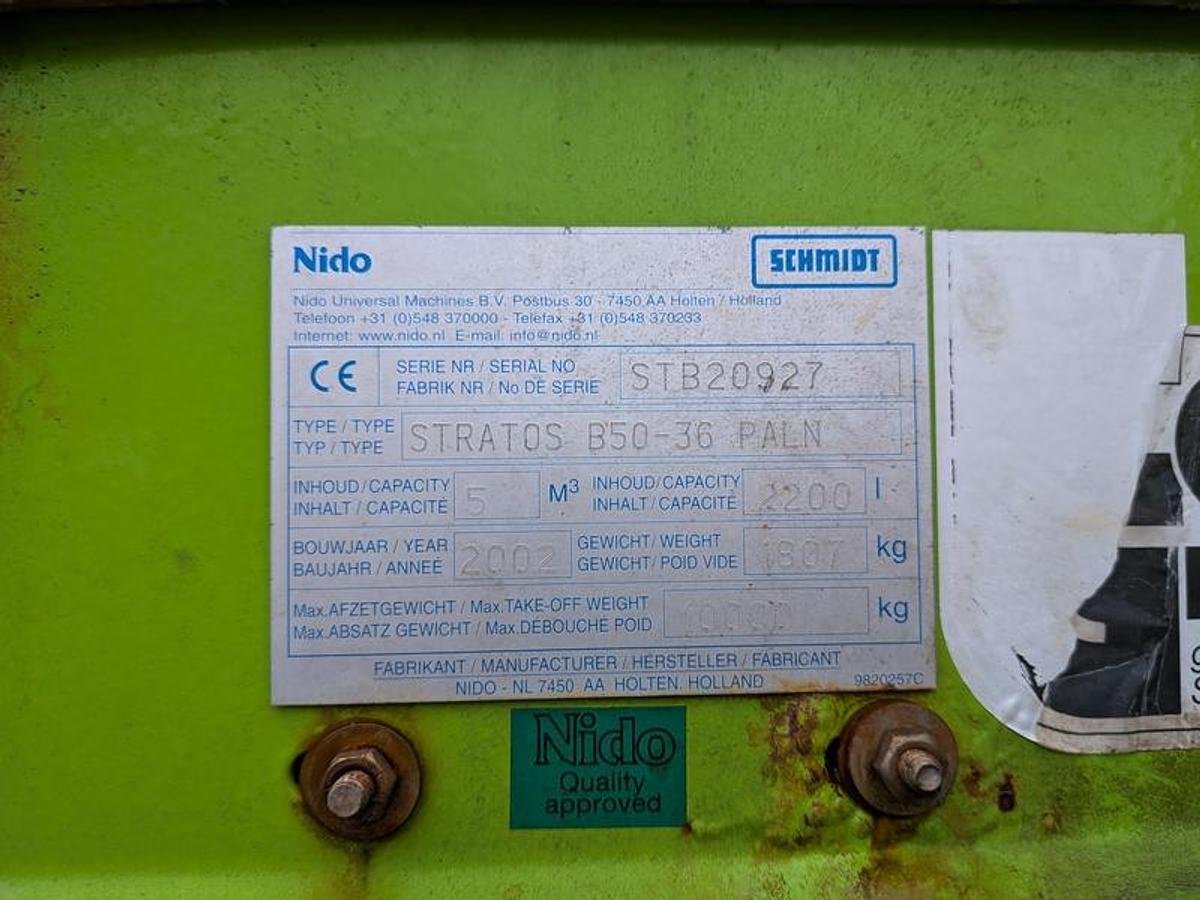 Used 2002 Nido Stratos B50-36 PALN